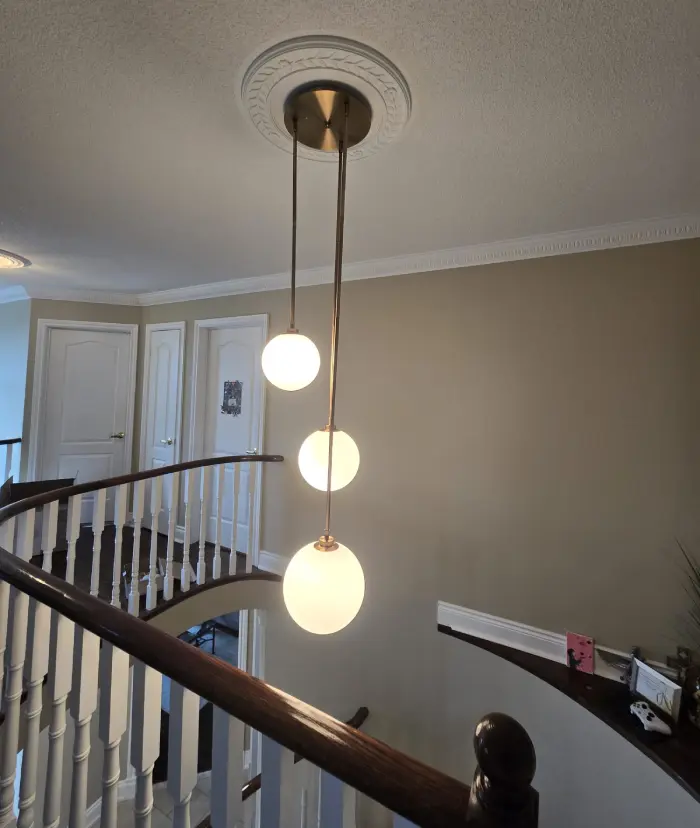 Home chandelier-installation